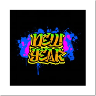 new year Posters and Art